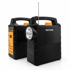 MOVI - Kit Solar De Emergencia Portátil Con Autonomía Prolongada Hasta 50 Horas (Linterna, Radio y otros)