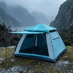 ELEMENT DESIGN - Carpa Instant Camping 4 Personas con 2 Puertas y 2 Ventanas