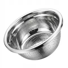 GENERICO - Colador de Acero Inoxidable Grueso 24cm - 1 PCS
