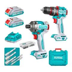 TOTAL TOOLS - COMBO TOTAL 20V TAL.PE+ATO IMP 14+2B 2A+C+M TCKLI20277-7
