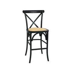 HABITA2 CHILE - Taburete Crossback de Madera 66 cm