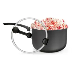 PANELUX - Olla De Cabritas Palomitas De Maiz 3.5 Litros Antiadherente Color Negro