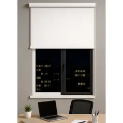 CLEMS - Cortina Roller Blackout Blanca 090x160