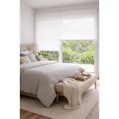 CLEMS - Cortina Roller Sunscreen Blanca 150x240