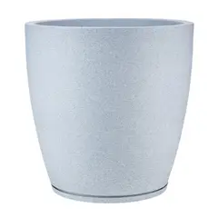 FLORIDIS - MACETERO GRIS CLARO AMSTERDAM 70CM ALTO CON PLATO