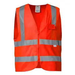 DANMI - Chaleco Reflectante De Seguridad Naranja