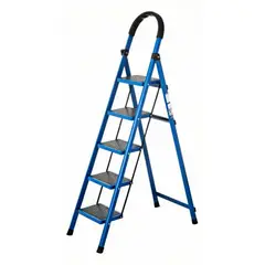 DANMI - Escalera De 5 Peldaños Plegable Antideslizante Multifunción