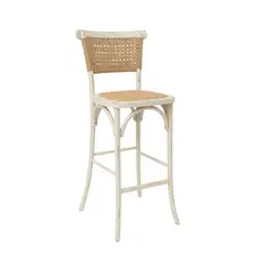 HABITA2 CHILE - Taburete de Madera y Yute 66 cm Greta