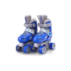 GENERICO - Patines 4 Ruedas Azul Para Niños Ajustable