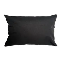 ELIZABETH PEPER - Funda Cojin Decorativo Diseño Lino Negro 60x40