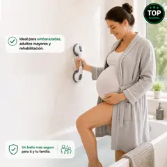 MOVI - Barra de Seguridad para Baño con Ventosas Antideslizante Sin Taladro para Ducha Tina e Inodoro