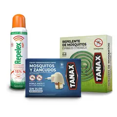 TANAX - Mata Mosquitos y Zancudos Pack Eliminación Total + Protección Continua