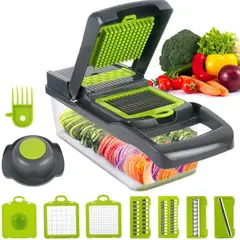 GENERICO - Alladores Verdura Fruta Picador Cortador Cocina 16pcs