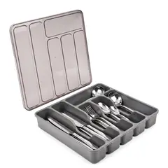 AIZO - Organizadores De Cubiertos Utensilios Cajon 6 Compartimento Con tapa