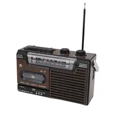 GENERICO - Radio Cassette Retro con Bluetooth USB SD y AM/FM/SW