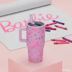 UMA - Vaso Térmico Tumbler Mug Barbie Love 590ml Acero Inox
