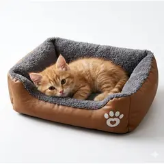 MASCO TODO - Cama Ultrasuave para mascotas Color Dorado Talla XL