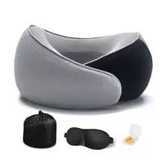 KINDA NICE - Cojín De Cuello Cushie Almohada Viaje Premium Gris
