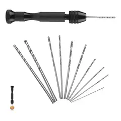 KUANGYE - Mini Taladro De Mano Con 10 Brocas