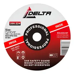 DELTA - DISCO DE CORTE 7′ X 1.6MM CAJA 50 UNDS