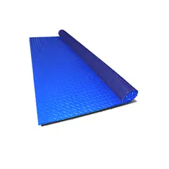 QRUBBER - Piso Rollo Diamantado Antifuego 3mm azul 1,2x10mts