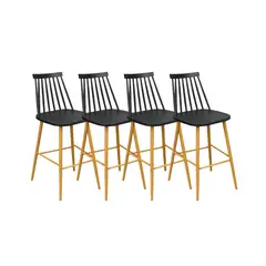 HABITA2 CHILE - Pack 4 Taburetes de Bar 65 cm Royal Estilo Nórdico