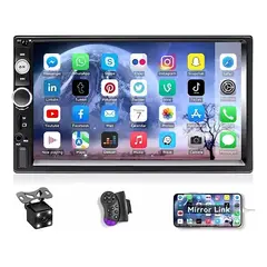 GENERICO - Radio Auto 2 Din Mirror Link+camara Retroceso+comando