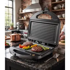 IRM - Sandwichera Grill Tostadora Pan Placa Antiadherente Rapida Calidad cocina Hogar FIGOIMPORT