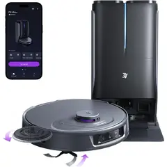 3I - P10 Ultra Robot Aspiradora y Trapeador Combo, limpieza profunda de succión de 18000 Pa
