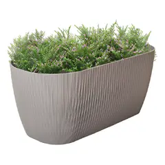BOSCO - Macetero Mesola 32 Piedra Gris Set x3 Unidades –