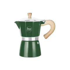 KITCHENWARE - CAFETERA ITALIA ALUMINIO 6 TAZAS 300ML VERDE