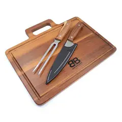 BYB - SET PARRILLERO 3 PIEZAS – BÁSICO PARA ASADOS