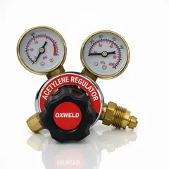 GENERICO - Regulador de Acetileno RE004 Excoweld Alta Capacidad, Cuerpo de Bronce
