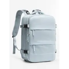 GENERICO - Maleta Mochila De Viaje Avión Aprobado Gran Capacidad Diseño De La Tela Lisa