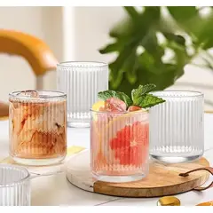 REGALITOLINDO CL - Vasos Vintage Bisel Cóctel 270 ml. Set 6 Unidades
