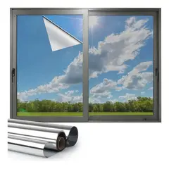 KUANGYE - Lamina Espejada Film Privacidad Vidrio Ventana 100 Cm × 10 Mts