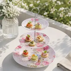 CAP DOR - Plato Tres Niveles Roses