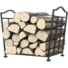 KUANGYE - Estante plegable para leña de 21 pulgadas resistente para interiores y exteriores
