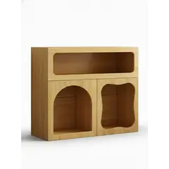 GENERICO - Organizador Escritorio Estante Mini Estante De Sobremesa Diseño Arco 80x40x72cm E1 Mdf