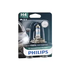 PHILIPS - Ampolleta Halogena H4 X-tremeVision Pro150 para Auto