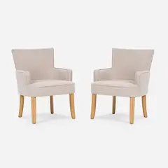 ROSEN - Set 2 Poltronas Emily II Tela Beige