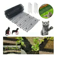 UMEXUS - Alfombrilla Antigatos Repelente De Perros Estera Con Púas 250CM