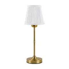 DANWEILE - Lámpara de noche de tela de lujo retro Luces de noche recargables-Modelo de interruptor táctil