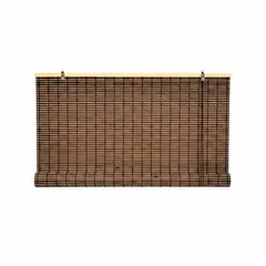 GUIZA - Cortina Roller Bambu Persiana Enrollable 120 X 200 Cafe Oscuro