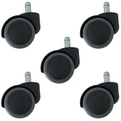 BLOCCARE - Ruedas Para Silla Escritorio Tipo Roller Universal - Pack De 5 Unidades