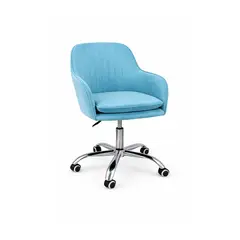 HABITA2 CHILE - Silla de Escritorio Giratoria Acolchada Lineal Silver
