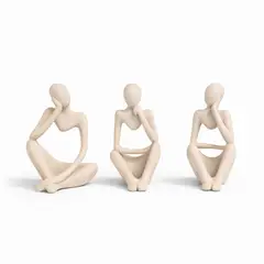 COLETTE - Figura Decorativa Adorno Tipo Escultura Trilogía Del Silencio