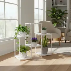 GENERICO - Mueble Organizador De Metal Y Plastico De Plantas