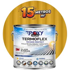 EPOXY - PINTURA TECHOS AISLANTE TERMICO - TERMOFLEX - GALON - AMARILLO OXIDO