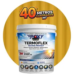 EPOXY - PINTURA TECHOS AISLANTE TERMICO - TERMOFLEX - TINETA 10L - AMARILLO OXIDO